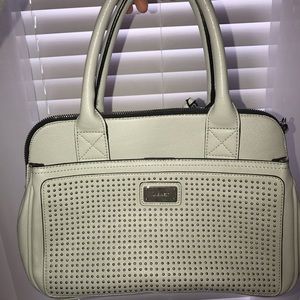 Light grey Nine West satchel purse